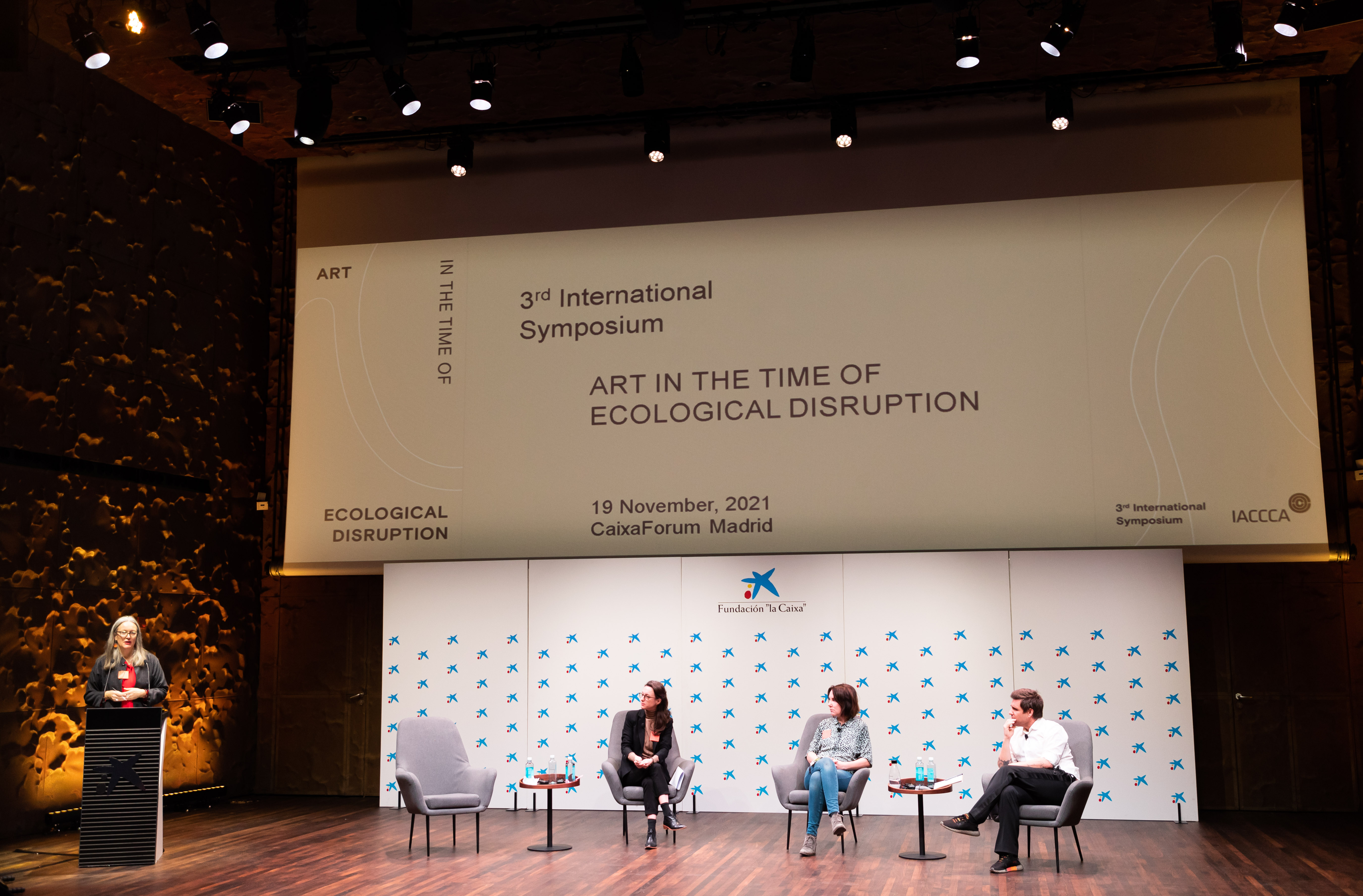Alice Sharp, Artistic Director of Invisible Dust and Moderator of the Symposium and speakers: Lucy Wood, Creative Producer;&nbsp;Heidi Ballet, Independent Curator and Markus Reymann, Director of TBA21-Academy&nbsp;