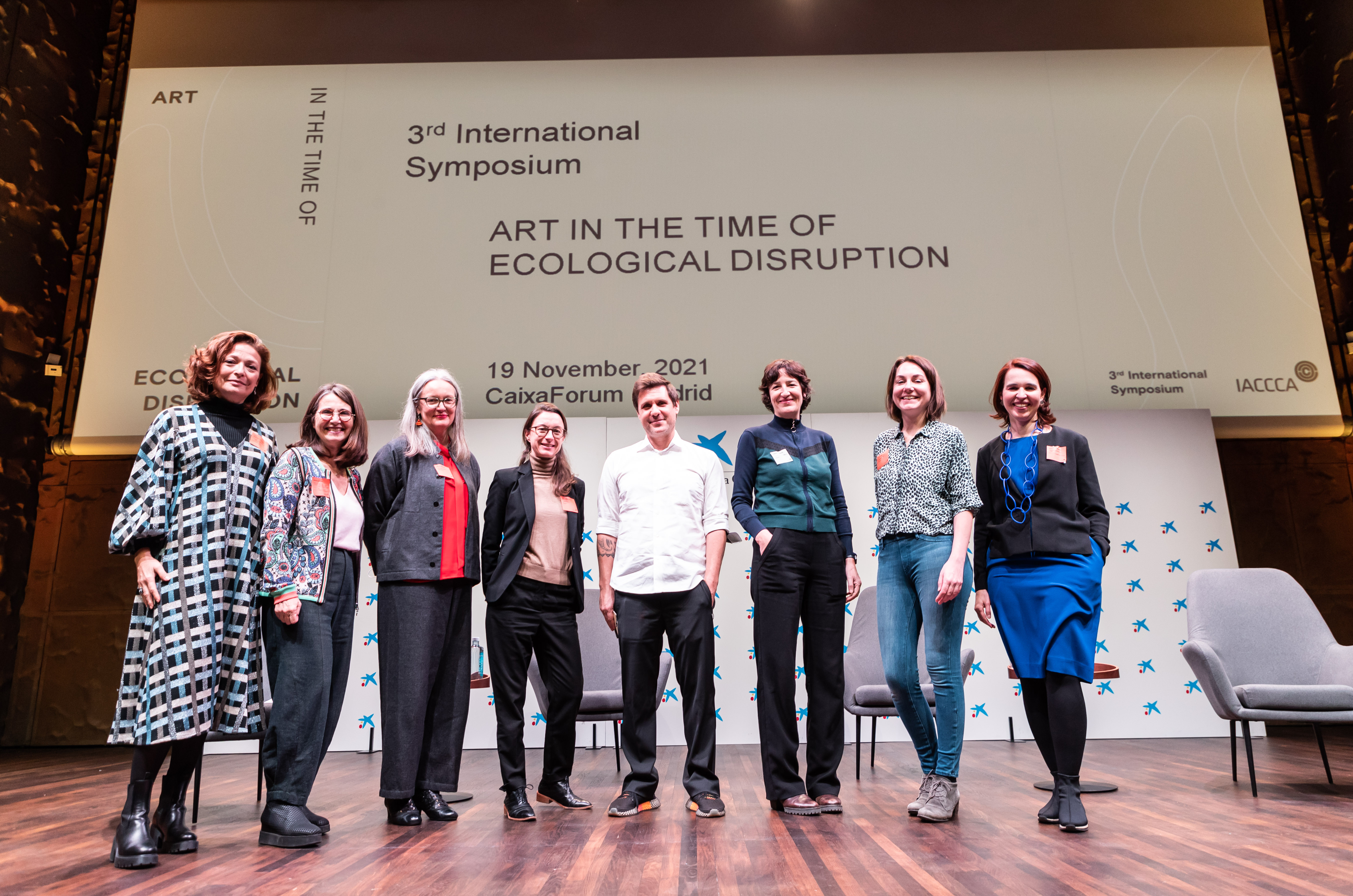 Loa Haagen Pictet, Chief Curator of Collection Pictet, Geneva and Chair of IACCCA; Nimfa Bisbe,&nbsp;Director of the collection of La Caixa Foundation and Vice-Chairman of IACCCA; Alice Sharp,&nbsp;Artistic Director of Invisible Dust and Moderator of the Symposium; Heidi Ballet, Independent Curator - 