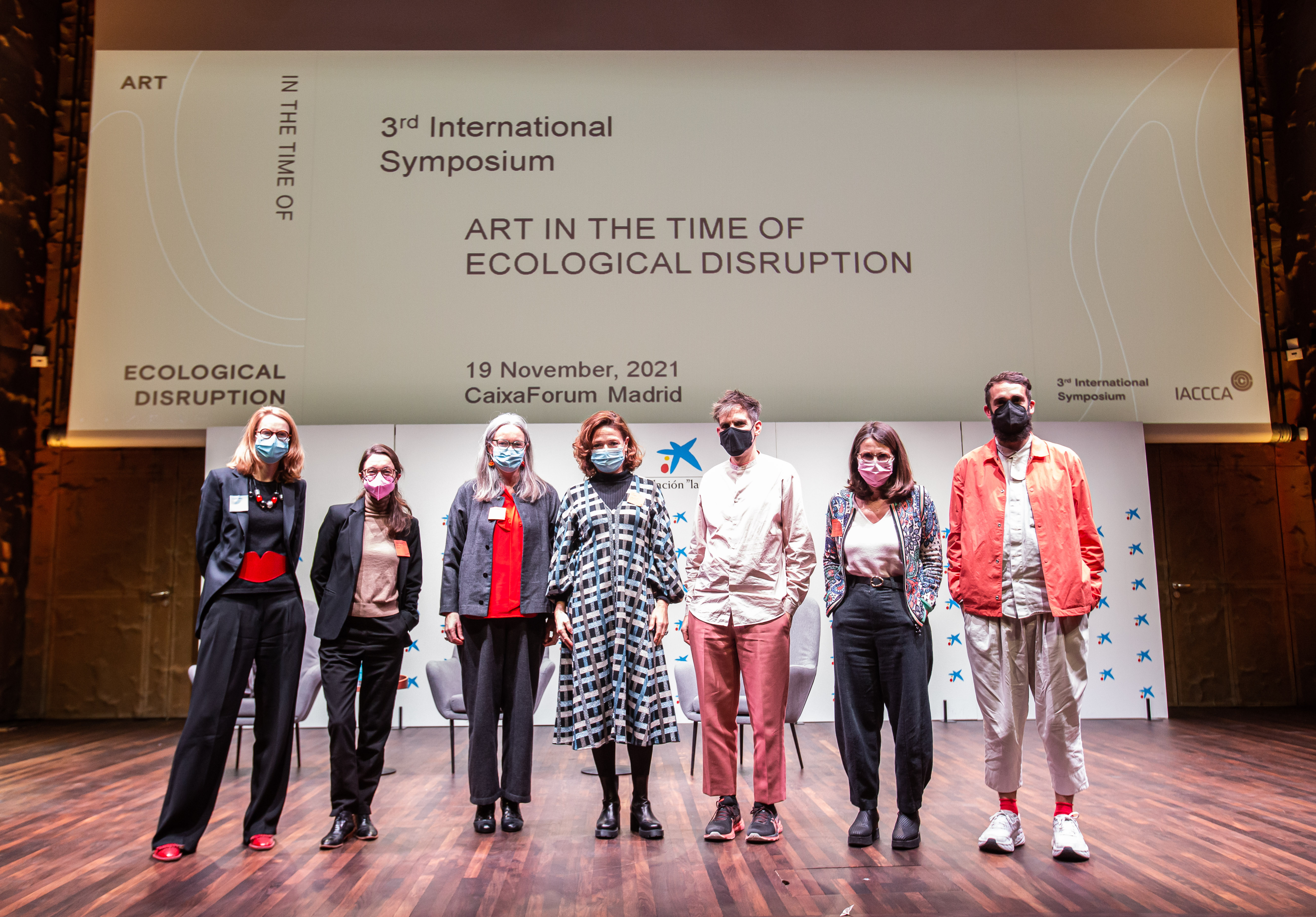 Sophie Roose, General Secretary and Coordinator of IACCCA; Heidi Ballet, Independent Curator; Alice Sharp,&nbsp;Artistic Director of Invisible Dust and Moderator of the Symposium; Loa Haagen Pictet, Chief Curator of Collection Pictet and Chair of IACCCA; Alon Schwabe,&nbsp;artist - Cooking Sections; Nimfa Bisbe, Head of the Contemporary Art Collection ”la Caixa” Foundation and Vice-Chairman of IACCCA and Daniel Fernandéz Pascual,&nbsp;artist - Cooking Sections
